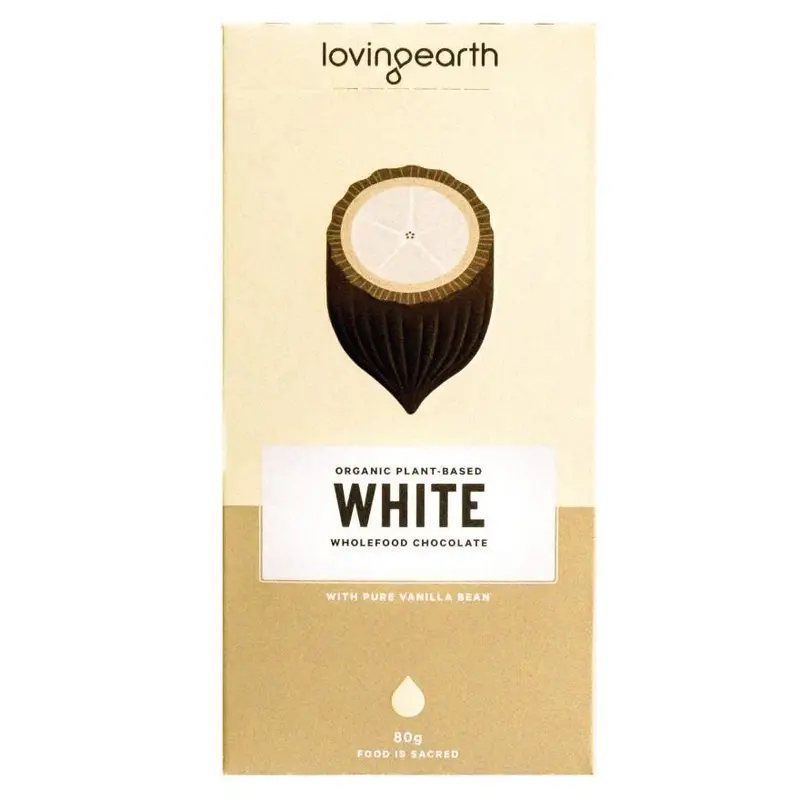 Loving Earth Chocolate White 80g