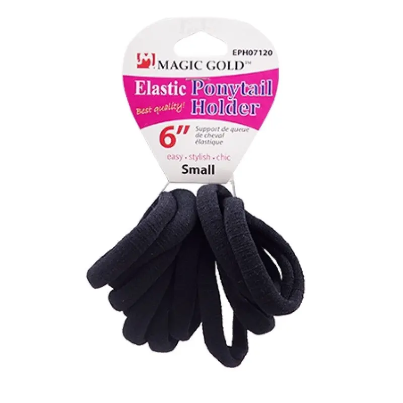 Magic Gold Black Ponytailers 6" #EPH07120