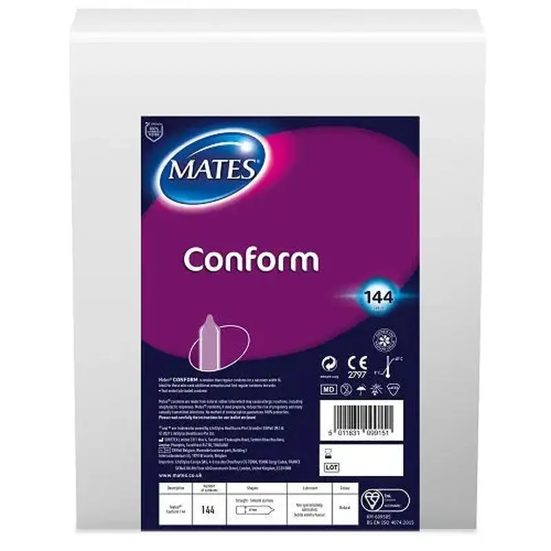 Mates Conform Condom BX144 Clinic Pack (5% VAT)