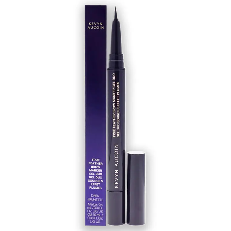 Kevyn Aucoin True Feather Brow Marker Gel Duo - Dark Brunette by Kevyn Aucoin for Women - 0.06 oz Brow Gel
