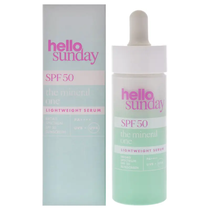 Hello Sunday The Mineral One Lightweight Serum SPF 50 by Hello Sunday for Women - 1.01 oz Serum
