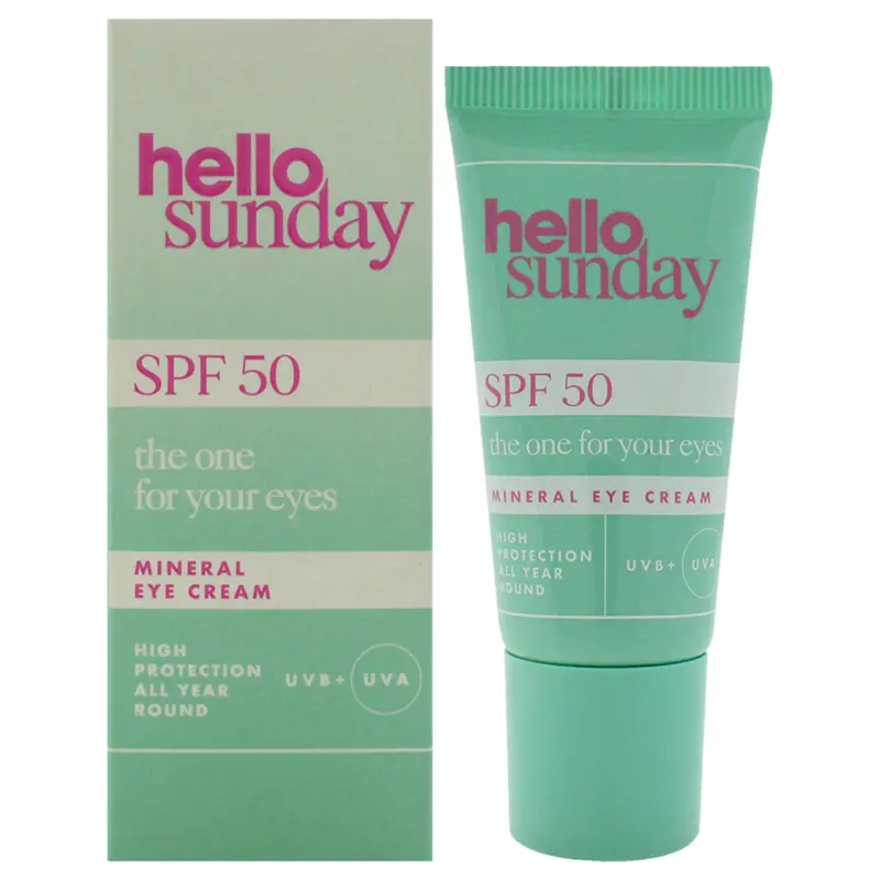 Hello Sunday The One For Your Eyes Mineral Cream SPF 50 by Hello Sunday for Unisex - 0.5 oz Cream