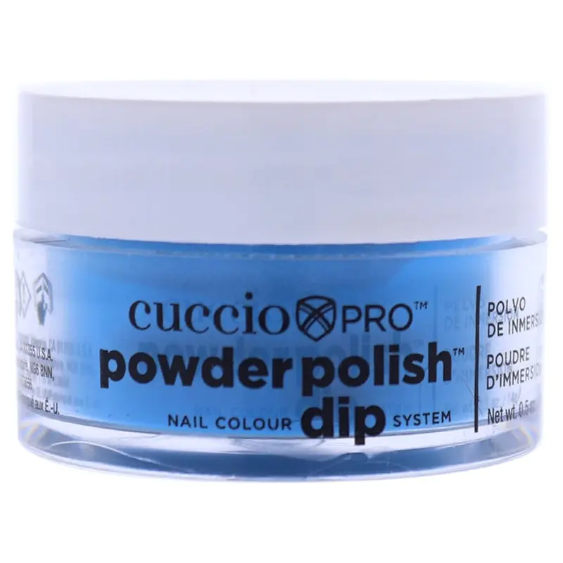 Cuccio Pro Powder Polish Nail Colour Dip System - Neon Blue by Cuccio for Women - 0.5 oz Nail Powder