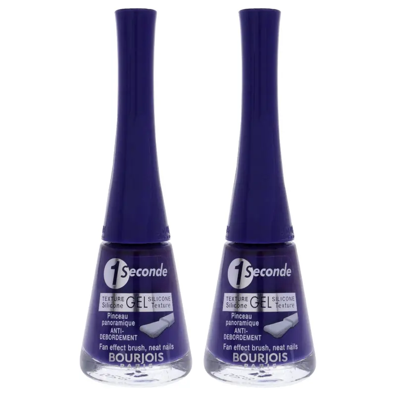 Bourjois 1 Seconde - 47 Indigo For It by Bourjois for Women - 0.3 oz Nail Polish - Pack of 2