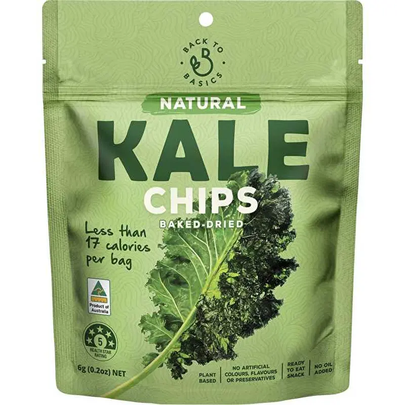 Dj&a Back to Basics Natural Kale Chips 10x6g