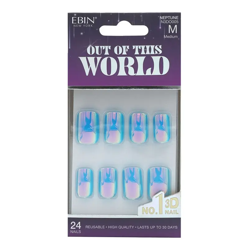 EBIN Press-On Nails Out Of This World - Neptune #N3DO005 Medium