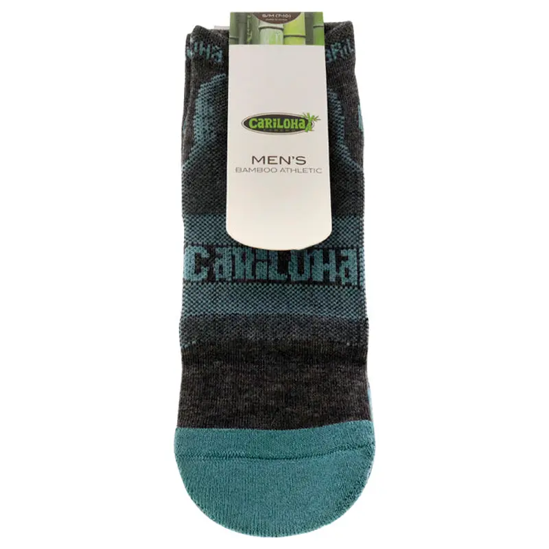 Cariloha Bamboo Athletic Socks - Refresh Teal by Cariloha for Men - 1 Pair Socks (S/M)