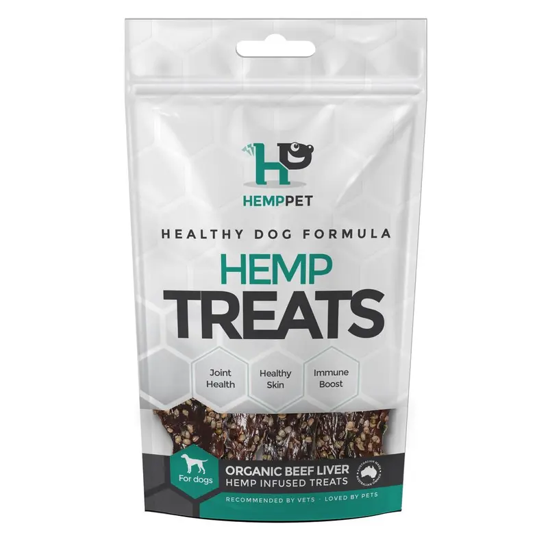 Hemp Pet Hemp Treats Organic Beef Liver For Dogs 80g