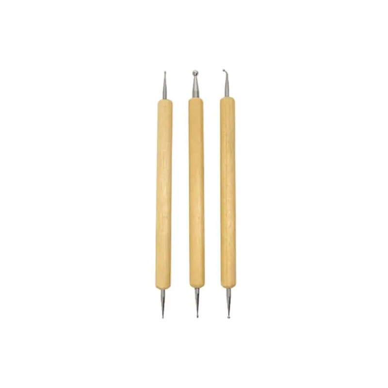 Burmax DL Professional Dotting and Marbling Nail Art 3 PC Tool Set DL-398