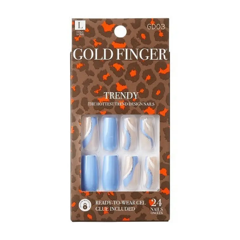 Gold Finger Trendy Nails - Underneath The Tree