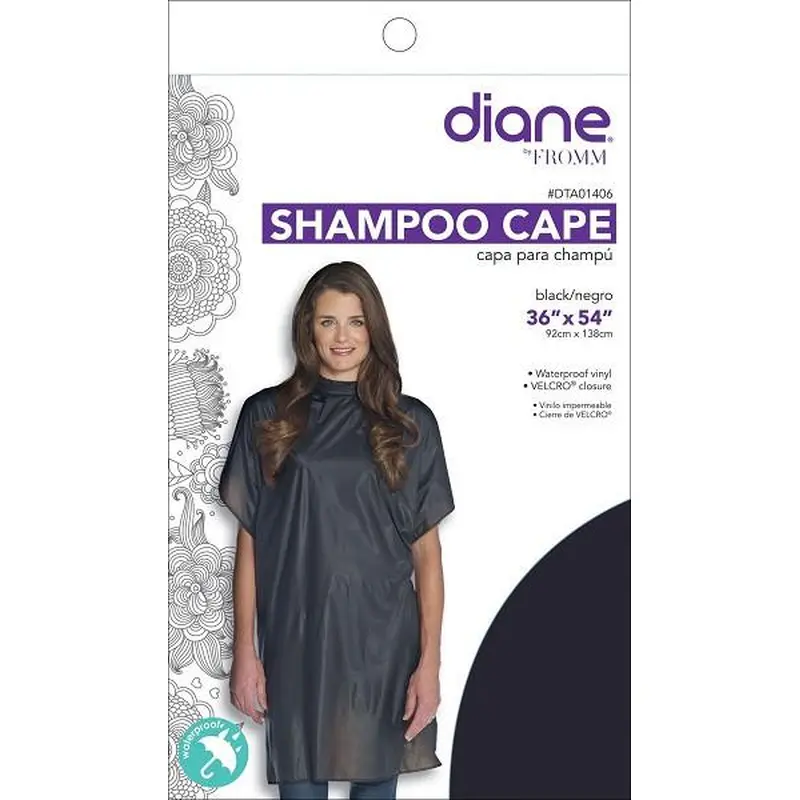 Diane Shampoo Cape 36"x54" - Black