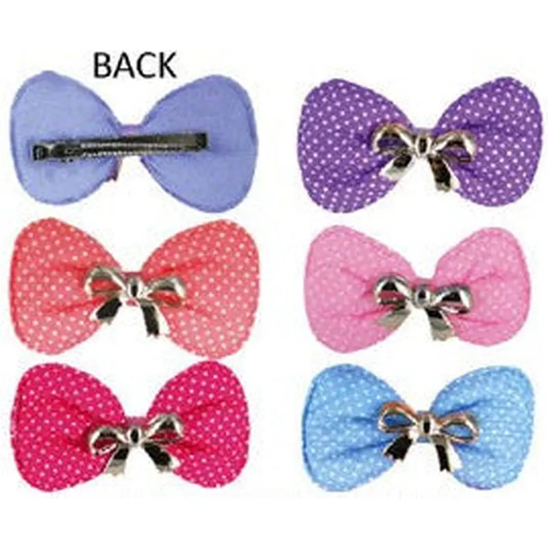 Plush Cotton Stuffed Hair Clips - Assorted #3011