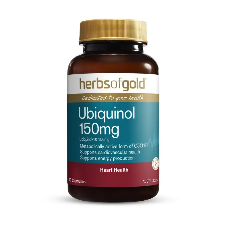 Herbs of Gold Ubiquinol 150mg 60 Capsules