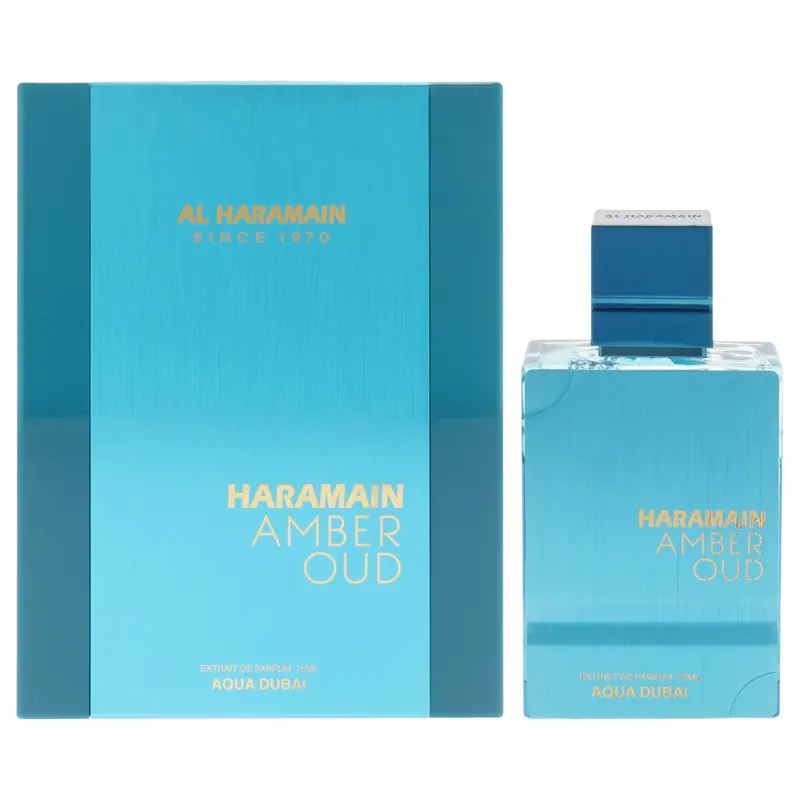 Al Haramain Amber Oud - Aqua Dubai Edition by Al Haramain for Men - 2.53 oz Extrait De Parfum Spray