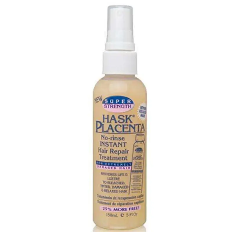 Hask Placenta No-Rinse Instant Hair Repair Treatment Super