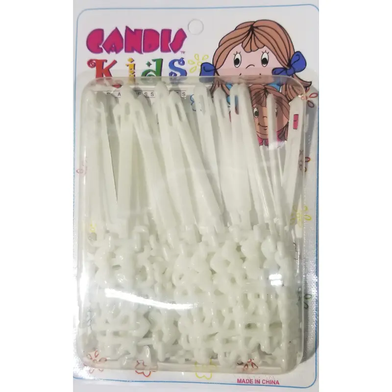 Candis Kids Hair Barrettes - I Love Jesus White #BRT12601