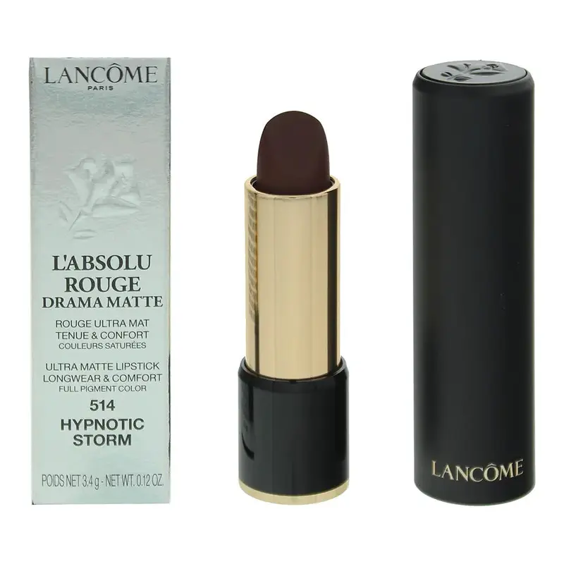 Lancme L'Absolu Rouge Drama Matte #514 Hypnotic Storm Lip Color 3.4g