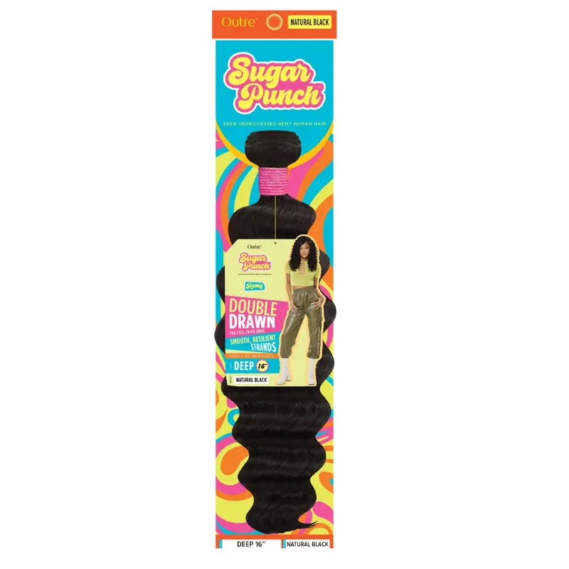 Sugar Punch Deep 18" Double Drawn Remy Hair Extensions