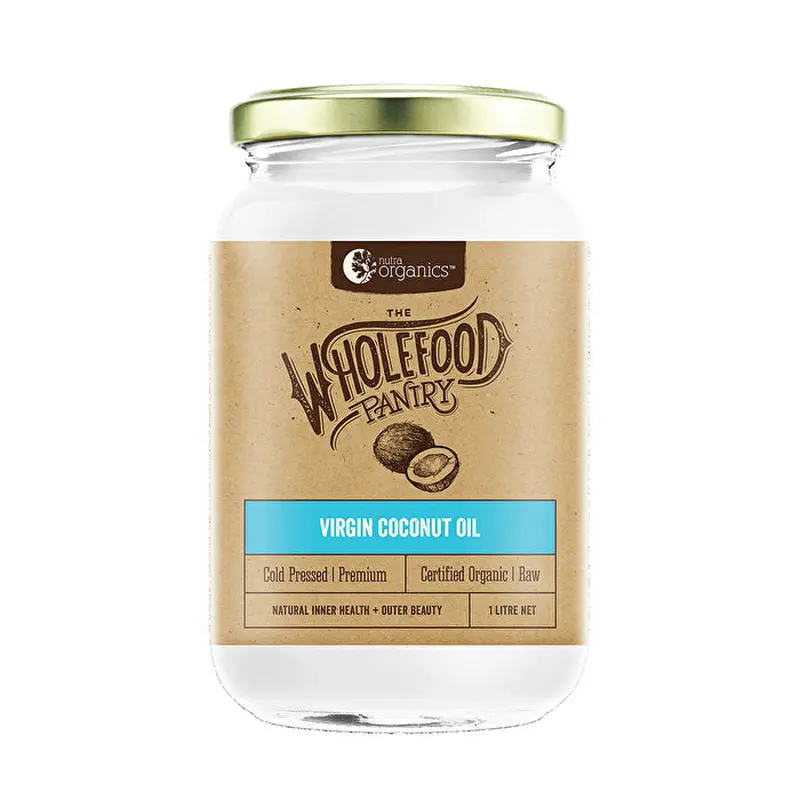Nutra Organics Wholefood Pantry Organic Cold Pressed Virgin Coconut Oil 1000ml