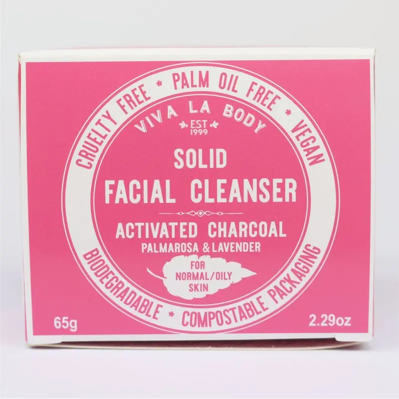 Viva La Body Facial Cleanser Activated Charcoal For Normal To Oily Skin 22g Bar