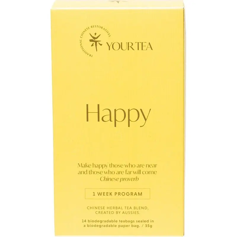 YOUR TEA Chinese Herbal Blend Tea Bags 1 Week Program Happy 14