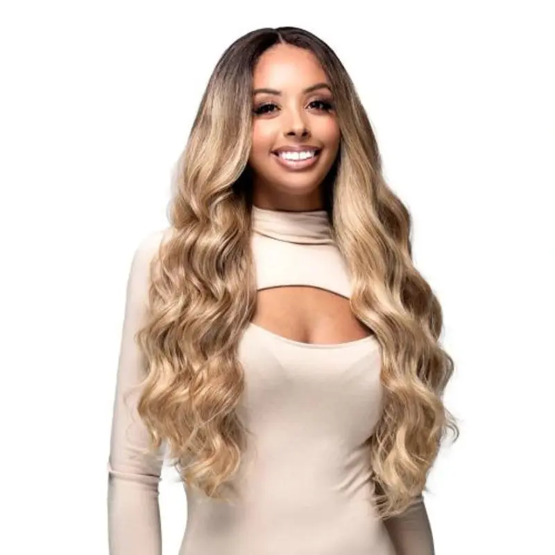 Bobbi Boss Glueless Human Hair Blend 13x4 HD Lace Front Wig - Hannie