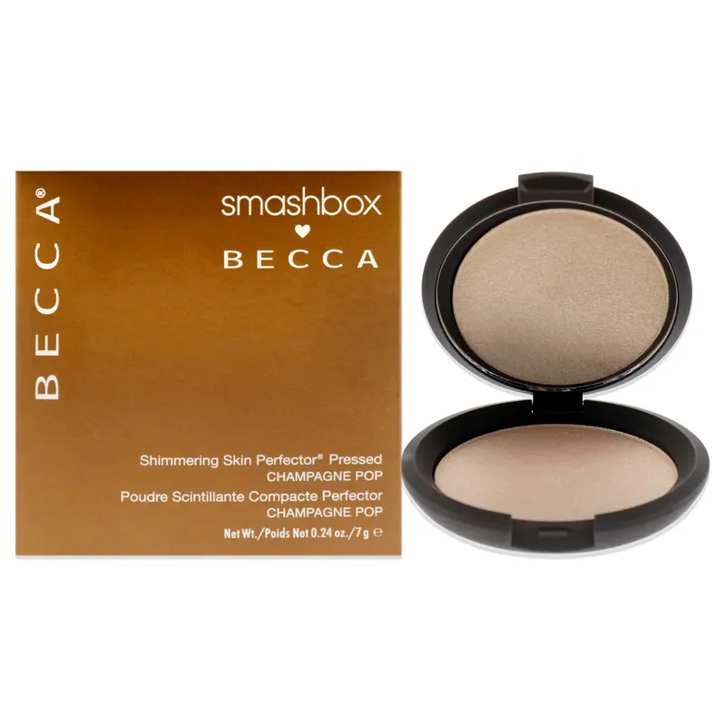 Smashbox Becca Shimmering Skin Perfector Pressed Highlighter - Champagne Pop by SmashBox for Women - 0.24 oz Highlighter