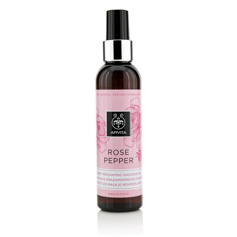 Apivita Rose Pepper Body Reshaping Massage Oil  150ml/5.07oz