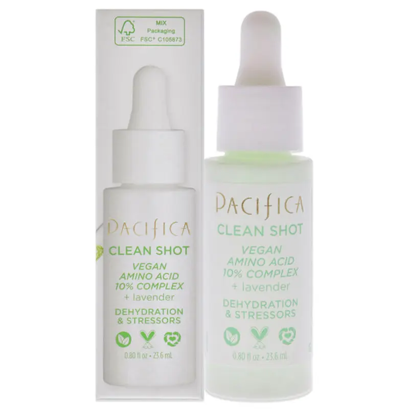 Pacifica Clean Shot Vegan Amino Acid 10 Percent Complex by Pacifica for Unisex - 0.80 oz Serum
