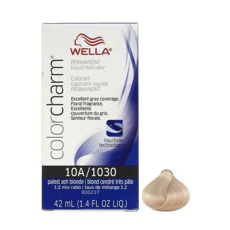 Wella Color Charm Permanent Liquid Hair Color - 10A/1030 Palest Ash Blonde