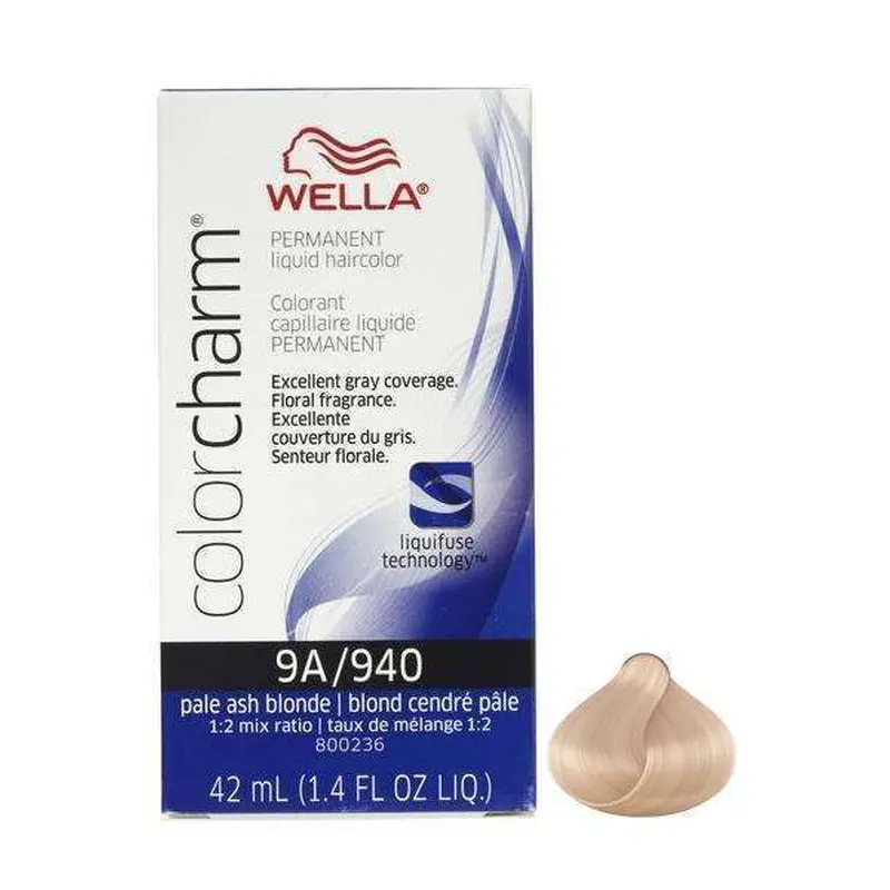 Wella Color Charm Permanent Liquid Hair Color - 9A/940 Pale Ash Blonde