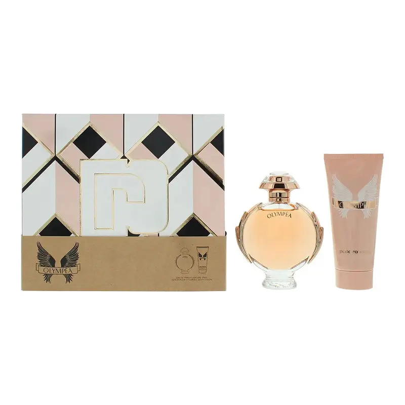 Paco Rabanne Olympa 2 Piece Gift Set: Eau de Parfum 80ml - Body Lotion 100ml
