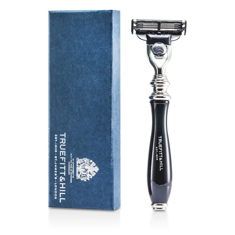 Truefitt & Hill Wellington Mach III Chrome Razor - Ebon  1pc