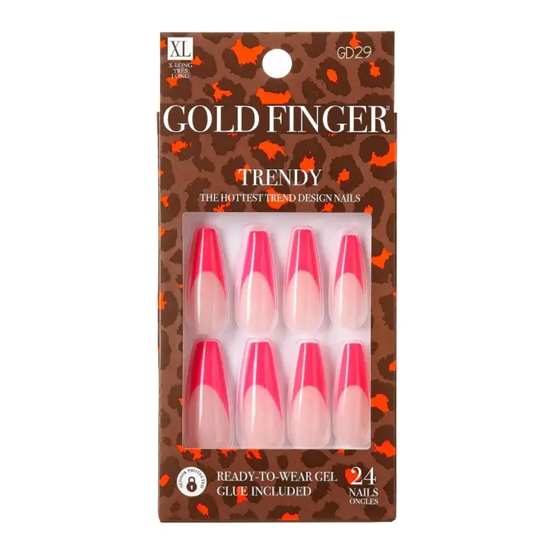 Gold Finger Trendy Nails - Cuteness Overload