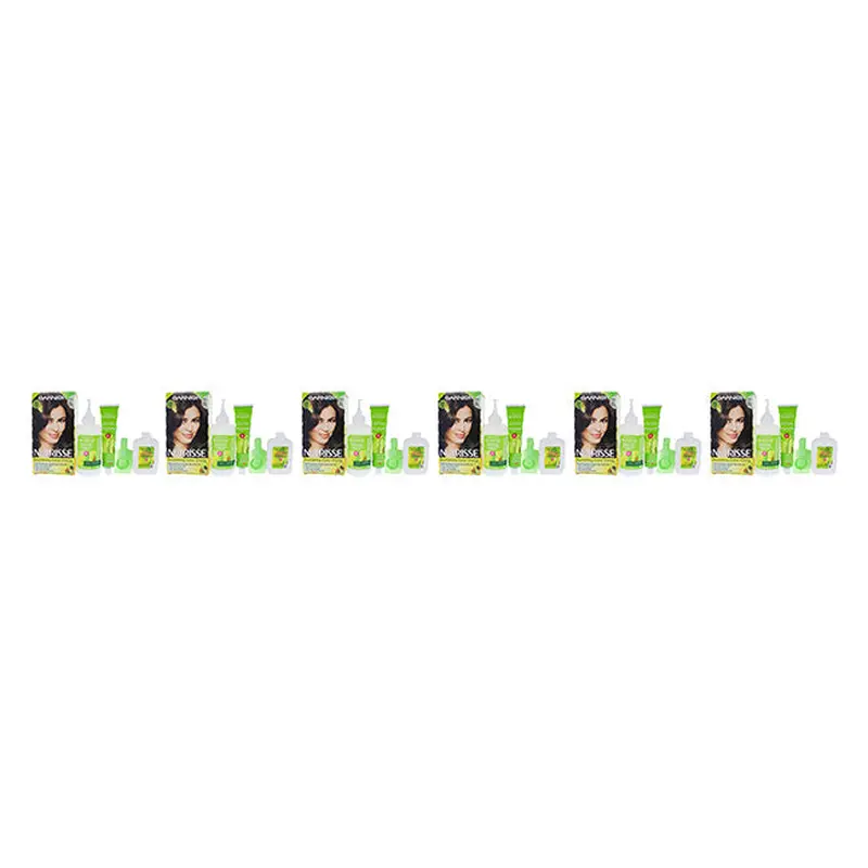 Garnier Nutrisse Nourishing Color Creme - 43 Dark Golden Brown by Garnier for Unisex - 1 Application Hair Color - Pack of 6