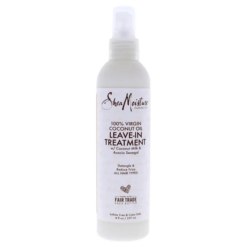 Shea Moisture 100 Percent Virgin Coconut Oil Leave-In Treatment by Shea Moisture for Unisex - 8 oz Treatment
