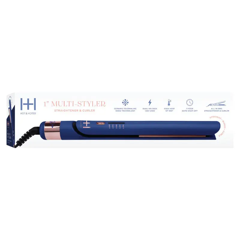 Hot & Hotter 1" Multi-Styler Straightener & Curler #5898