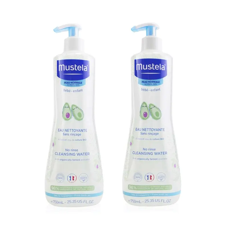 Mustela No Rinse Cleansing Water Duo Set  2x750ml/25.35oz