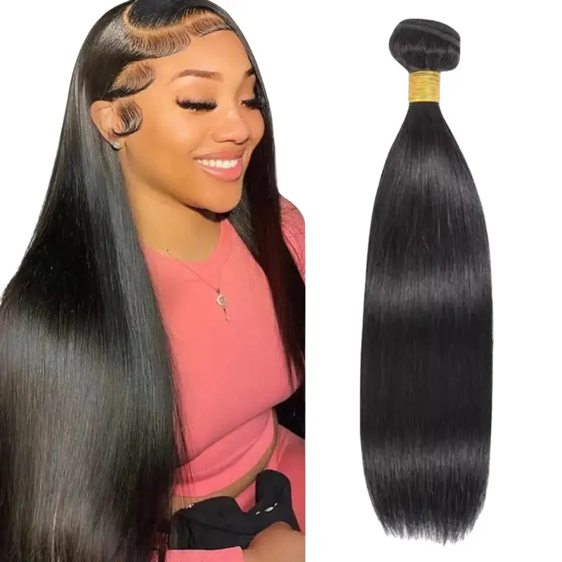 SUPREME Celebrity-Grade 100% Unprocessed Human Hair Bundle - STRAIGHT - Natural Color