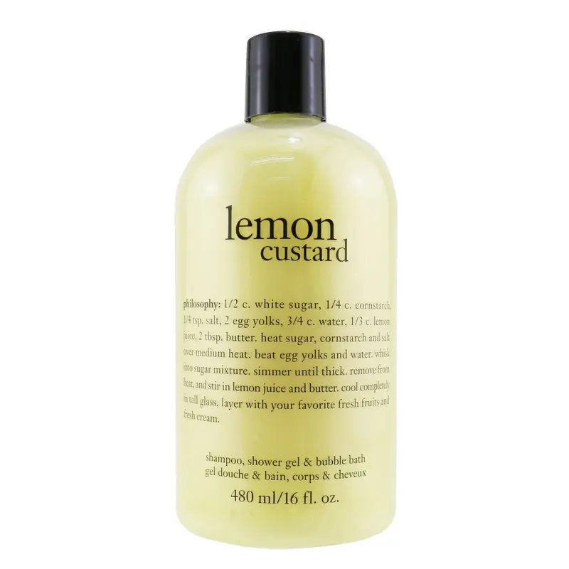 Philosophy Lemon Custard Shampoo, Shower Gel & Bubble Bath  480ml/16oz