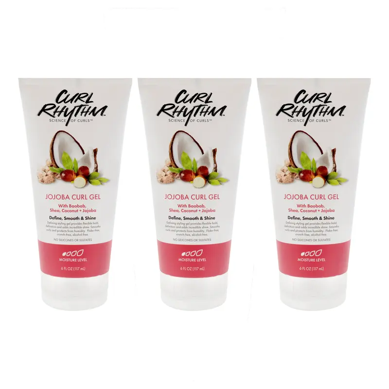 Curl Rhythm Jojoba Curl Gel by Curl Rhythm for Women - 6 oz Gel - Pack of 3
