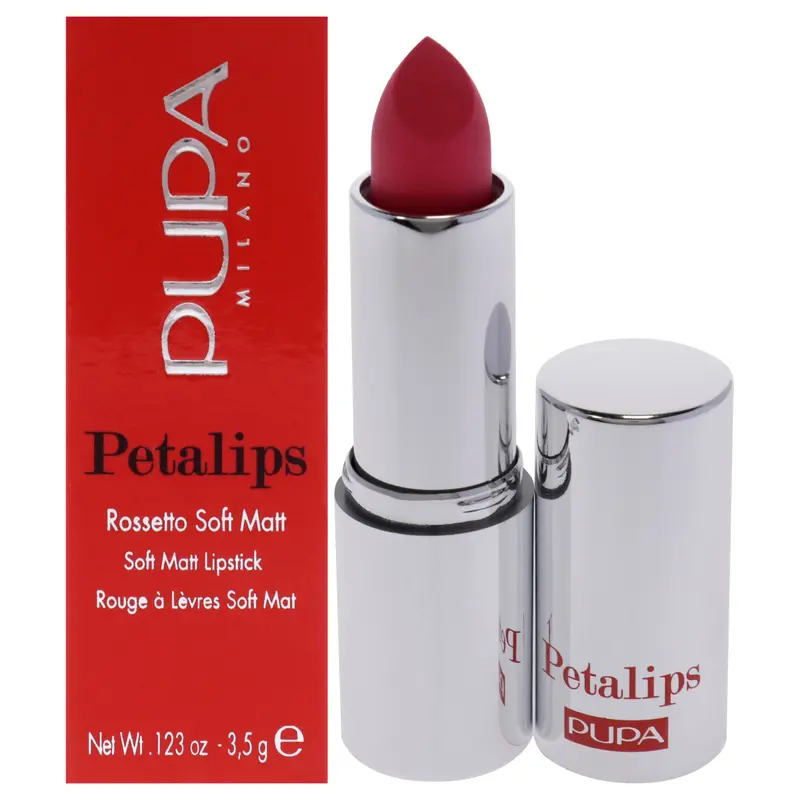 Pupa Milano Petalips Soft Matt Lipstick - 005 Elegant Camellia by Pupa Milano for Women - 0.123 oz Lipstick