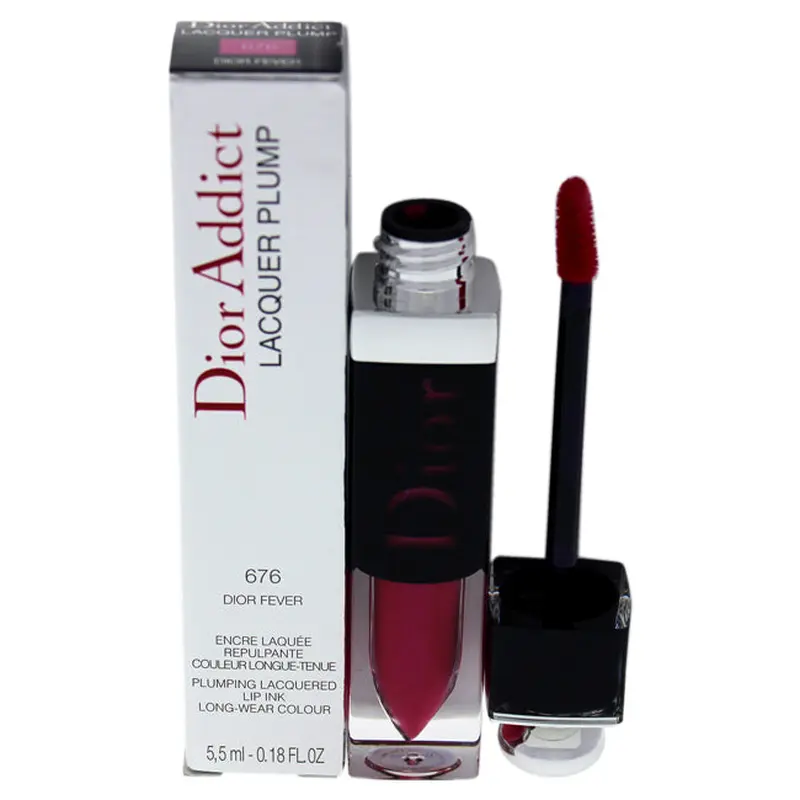 Christian Dior Dior Addict Lacquer Plump - 676 Dior Fever by Christian Dior for Women - 0.18 oz Lipstick