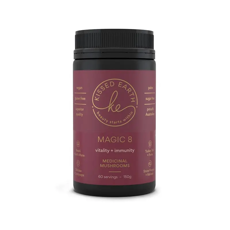 Kissed Earth Magic 8 Medical Mushrooms 150g