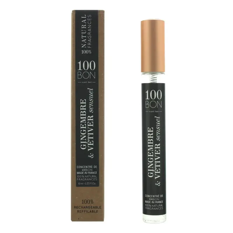 100 Bon Gingembre  Vetiver Sensual Concentr Refillable Eau de Parfum 10ml