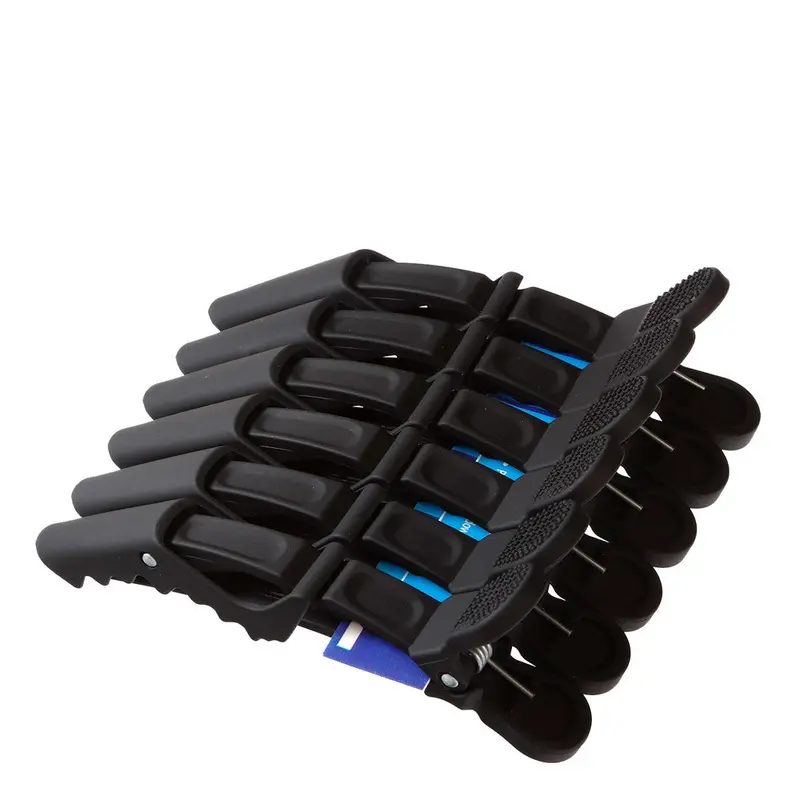 Crocodile Clips 6pcs - Black