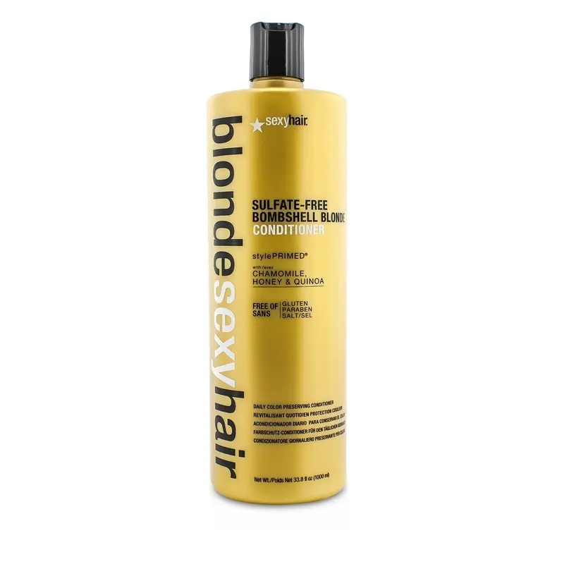 Sexy Hair Concepts Blonde Sexy Hair Sulfate-Free Bombshell Blonde Conditioner (Daily Color Preserving)  1000ml/33.8oz