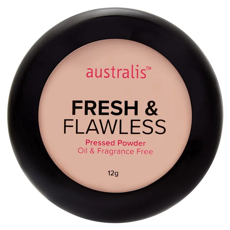 Australis Fresh & Flawless Pressed Powder 11g Light Beige