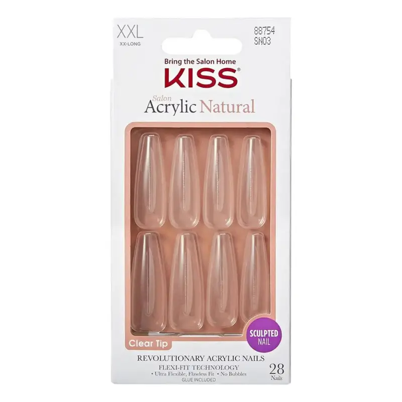 Kiss Salon Acrylic Natural Nails - Be Natural