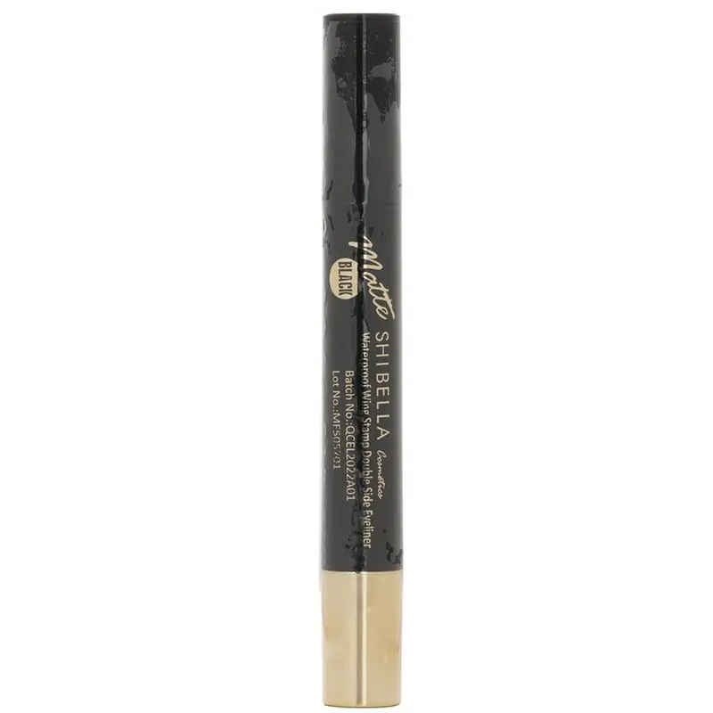 SHIBELLA Cosmetics Waterproof 24 Hours Long Lasting Wing Stamp Eyeliner Double Side Eyeliner  Thick Stamp 4.5ml/0.1587oz